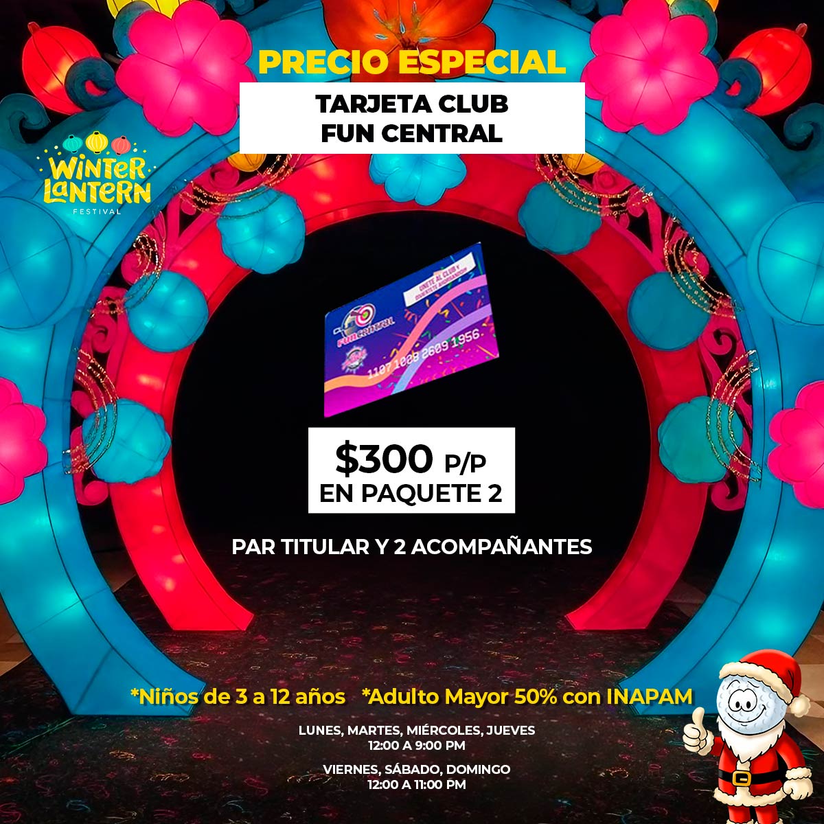 Tarejta Club Fun Central Winter Lantern